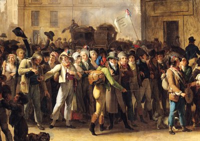 Les Conscrits de 1807 passant devant la porte de Saint-Denis (détail) - Louis Leopold Boilly